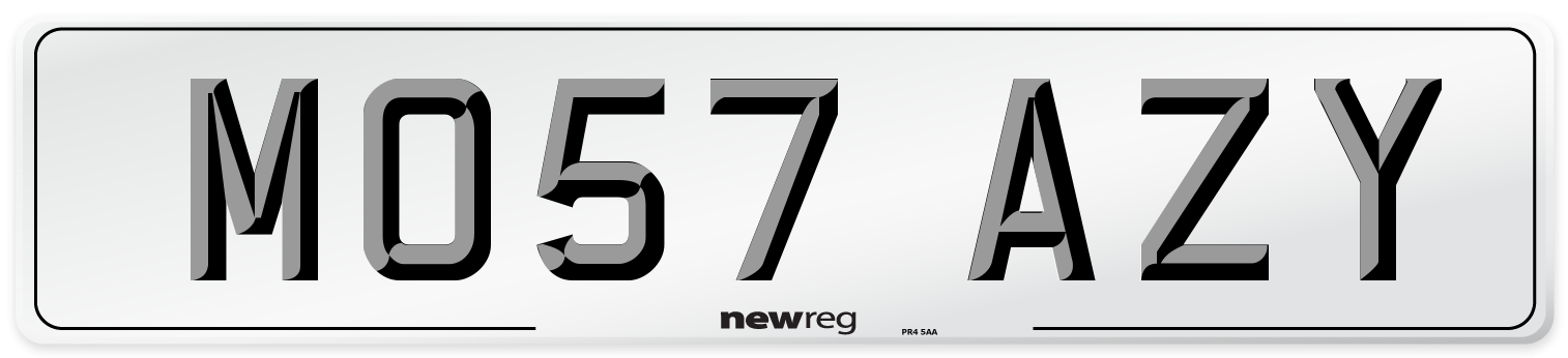 MO57 AZY Number Plate from New Reg